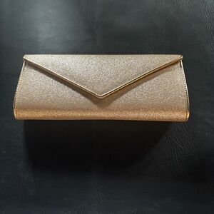 ALDO Gold Glitter Clutch with Chain Strap – Glam Evening Bag